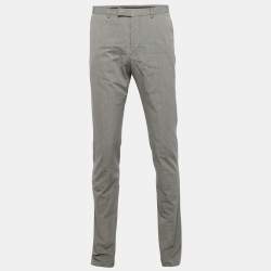 Gucci Blue Striped Cotton Formal Trousers M