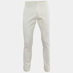 Gucci White Cotton Riding Pants M