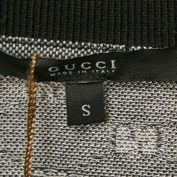 Gucci Grey GG Cotton Pique Polo T-Shirt S