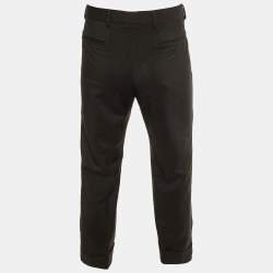 Gucci Black Mohair & Wool Tailored Pants S/Waist 34"