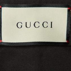Gucci Black Mohair & Wool Tailored Pants S/Waist 34"