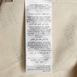 Gucci Off-White Stamp Print Cotton Button Front Jacket S