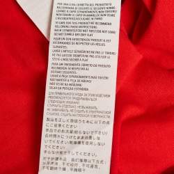 Gucci Red Printed Jersey Crew Neck T-Shirt S