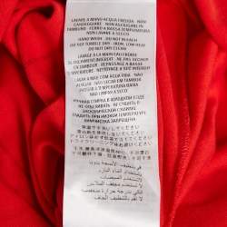 Gucci Red Printed Jersey Crew Neck T-Shirt S