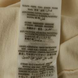 Gucci Off-White GG Tennis Embroidery Cotton Oversized T-Shirt XXS