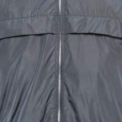 Gucci Midnight Blue Synthetiic Zip Front Bomber Jacket M