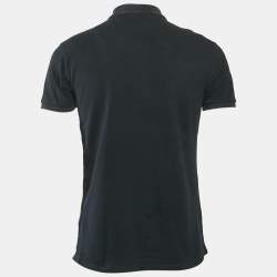 Gucci Multicolor Cotton Collar Web Trim Detail Polo Shirt M