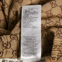 Pre Owned Gucci Brown GG Jacquard Canvas Track Pants M