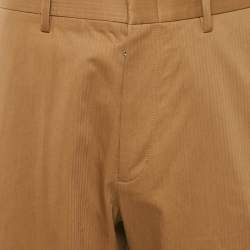 مملوكة مسبقًا Gucci Brown Cotton Wide-Leg Trousers M
