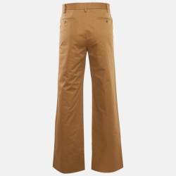 مملوكة مسبقًا Gucci Brown Cotton Wide-Leg Trousers M
