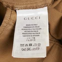 Pre Owned Gucci Brown Cotton Short Chino Trousers  M