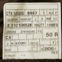 Pre Owned Gucci Brown Horse-Bit Jacquard Single Breasted Blazer L