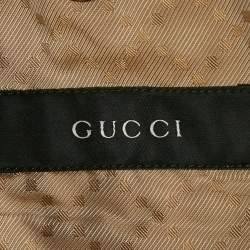 Pre Owned Gucci Beige Cotton Regular Fit Suit L