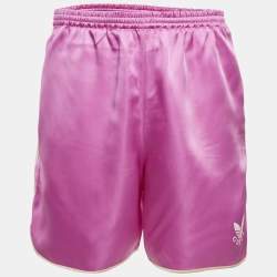 Gucci x Adidas Pink Satin Drawstring Shorts XL