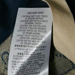 Pre Owned Gucci Blue GG Jacquard Denim Bermuda Shorts L