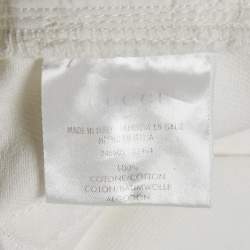 Pre Owned Gucci White Denim Regular Fit Jeans S Waist 32"