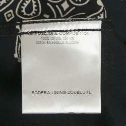 Pre Owned Gucci Navy Blue Bandana Print Cotton Shirt M