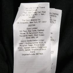 Pre Owned Gucci Black GG Logo Print Jersey Short Sleeve T-Shirt S