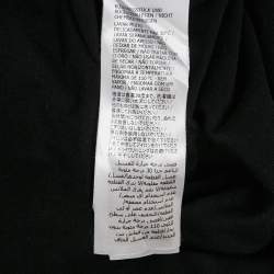 Pre Owned Gucci Black GG Logo Print Jersey Short Sleeve T-Shirt S