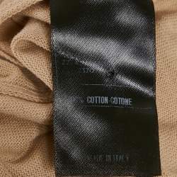 Pre Owned Gucci Beige Cotton Knit Crewneck Sweatshirt XL