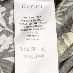 Pre Owned Gucci Green Printed Cotton Short Sleeve Duke Shirt XL   