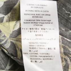 Pre Owned Gucci Green Printed Cotton Short Sleeve Duke Shirt XL   