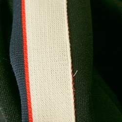 مملوكة مسبقًا Gucci Black Web Accent Technical Jersey Track Jacket L