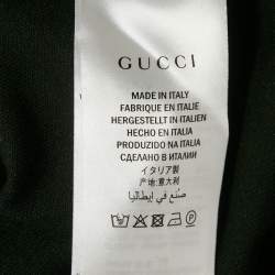 مملوكة مسبقًا Gucci Black Web Accent Technical Jersey Track Jacket L