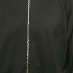مملوكة مسبقًا Gucci Black Web Accent Technical Jersey Track Jacket L