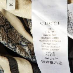Pre Owned Gucci Black Jersey GG Tape Jogger Pants XS