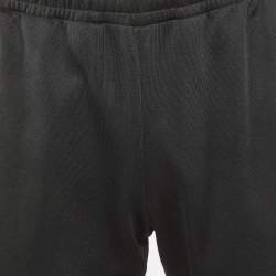 Pre Owned Gucci Black Jersey GG Tape Jogger Pants XS