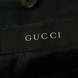 Pre Owned Gucci Blue Wool Felt Regular Fit Blazer L