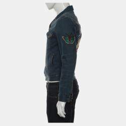 مملوكة مسبقًا Gucci L'Aveugle Par Amour Denim Jacket FR 44
