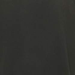 مملوكة مسبقًا تي شيرت غووتشي رقبة مستديرة جيرسي طبعة شعار أسود مقاس كبير