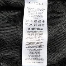 Pre Owned Gucci Black GG Supreme Monogram Nylon Jacquard Zip-Up Hooded Jacket XXXL