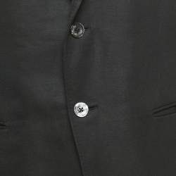 مملوكة مسبقًا بليزر غوتشي غبردين أسود بقصة عادية مقاس متوسط