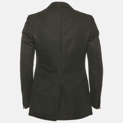 مملوكة مسبقًا بليزر غوتشي غبردين أسود بقصة عادية مقاس متوسط