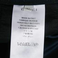 مملوكة مسبقًا بنطلون غوتشي جبرادين كحلي بشريط جانبي مقاس ضخم (اكس لارج)