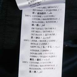 مملوكة مسبقًا بنطلون غوتشي جبرادين كحلي بشريط جانبي مقاس ضخم (اكس لارج)