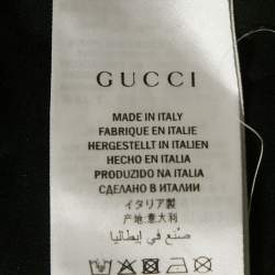 مملوكة مسبقًا Gucci Black GG Web Print Cotton Crewneck T-Shirt S