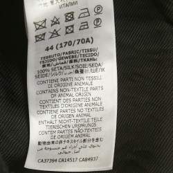 Pre Owned Gucci Black Floral Print Silk Shorts M