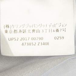 Pre Owned Gucci Blue Floral Applique Oxford Cotton Shirt M