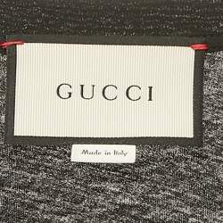 مملوكة مسبقًا تي شيرت غوتشي لوفوغلي بار أمور أسود طباعة نمر قطن ممزق مقاس صغير جدًا (إكس سمول)