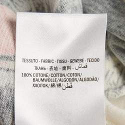 Pre Owned Gucci White Tiger Head Print Cotton T-Shirt S