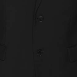 Pre Owned Gucci Black Wool Suit Set L