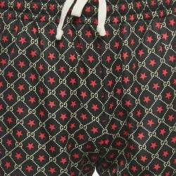 Pre Owned Gucci Multicolor GG Print Jersey Web Stripe Detail Track Pants  S