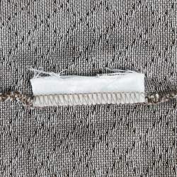 Pre Owned Gucci Brown Jacquard Knit Polo T-Shirt S