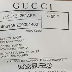 Pre Owned Gucci Grey Wool Single Breasted Regular Fit Blazer L