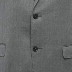Pre Owned Gucci Grey Wool Single Breasted Regular Fit Blazer L