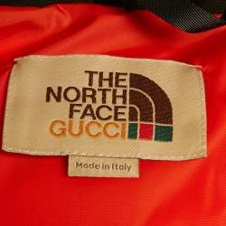 Pre Owned The North Face x Gucci Green logo Pattern Gillet Down Jacket L